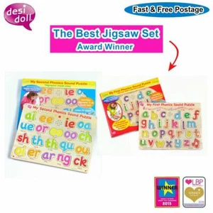 The Desi Doll ® Mi 1er y 2do Juego de Rompecabezas de Sonido Phónico | Leer para Aprender Alfabeto - Imagen 1 de 3