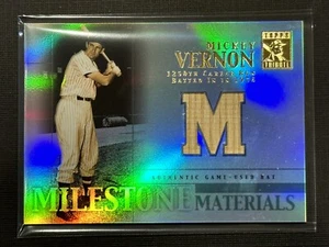 2002 Topps Tribute Milestone Materials Seasons Mickey Vernon #MIM-MV - Picture 1 of 2