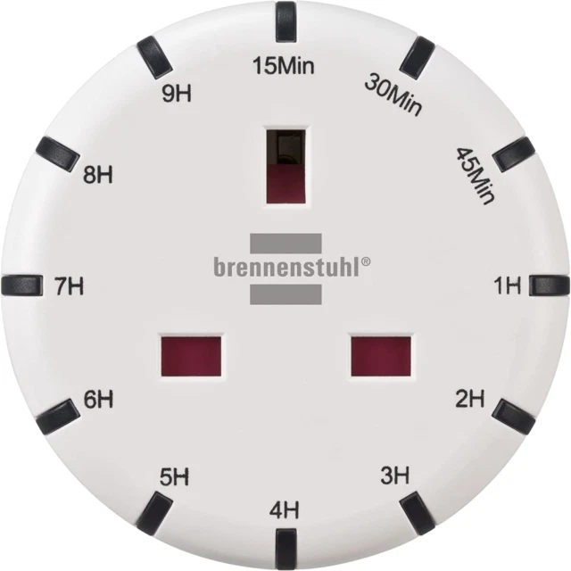 brennenstuhl 1506133 Digital Countdown Timer with integrated LED Display - White