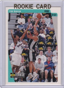 TIM DUNCAN ROOKIE CARD 1997/98 San Antonio Spurs BASKETBALL Upper Deck CC NBA RC - Picture 1 of 2