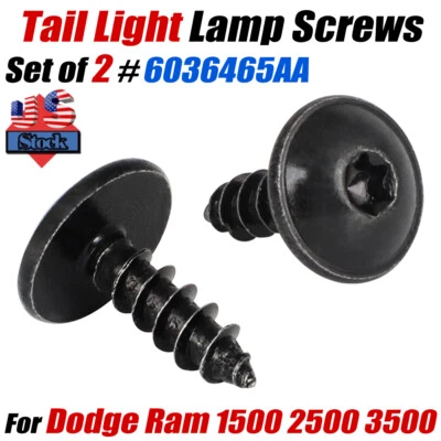 2 X для 2009-2013 DODGE RAM 1500 2010-2018 RAM 2500 3500 ЗАДНИЙ ФОНАРЬ ЛАМПА ВИНТ НАБОР - Изображение 1 из 4