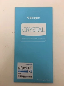 3 Pack Spigen Crystal Clear Hard Surface Screen Protector Samsung Pixel XL Phone - Picture 1 of 2