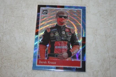 2021 Donruss Racing DEREK KRAUS 1988 Retro Optic Prizm Carolina Blue Wave Card - Image 1 of 3