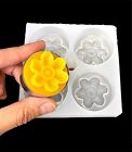 Silicone Flower Tealight candle Mold wax melt chocolate soap