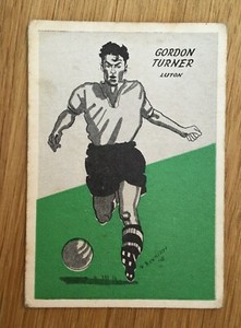 Luton Player Trade Card by Master Vending 1958 Series Cardmaster Football Tips