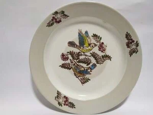 Piatto decorativo floreale dipinto a mano vintage raro da appendere a parete - Foto 1 di 9
