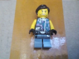 Lego Mini Figure Android Robot Long Black Hair - Picture 1 of 3