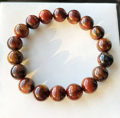 Pulsera de cuentas de gemas de Namibia de color natural de 10.5mm B1331 Foto 1 de 4