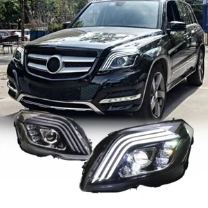 Faro LED para Mercedes-Benz GLK 2008-2015 actualización de señal de giro secuencial - Imagen 1 de 14