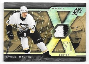 07/08 Upper Deck SPX Spectrum #98 Evgeni Malkin 2 Color Jersey #19/25