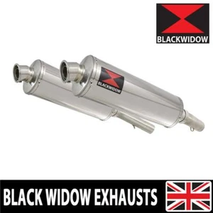 APRILIA SL1000 Falco 99-05 Twin Exhaust Silencers End Cans 400SS - Picture 1 of 6