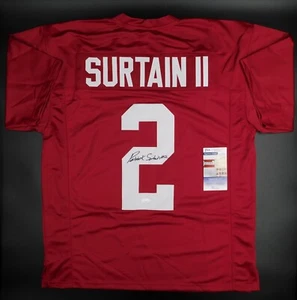Patrick Pat Surtain II Signed Alabama Tide Red Football Jersey Broncos JSA COA - Picture 1 of 3