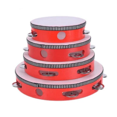 Tambourine Drum Wooden Tambourines Musical Instrument Percussion Drum For Kids - Image 1 of 4