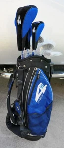 NEW Mens Hippo 4OS Hybrid 7 Way Golf Bag w Dual Shoulder Straps Stand & 12 Clubs - Picture 1 of 24