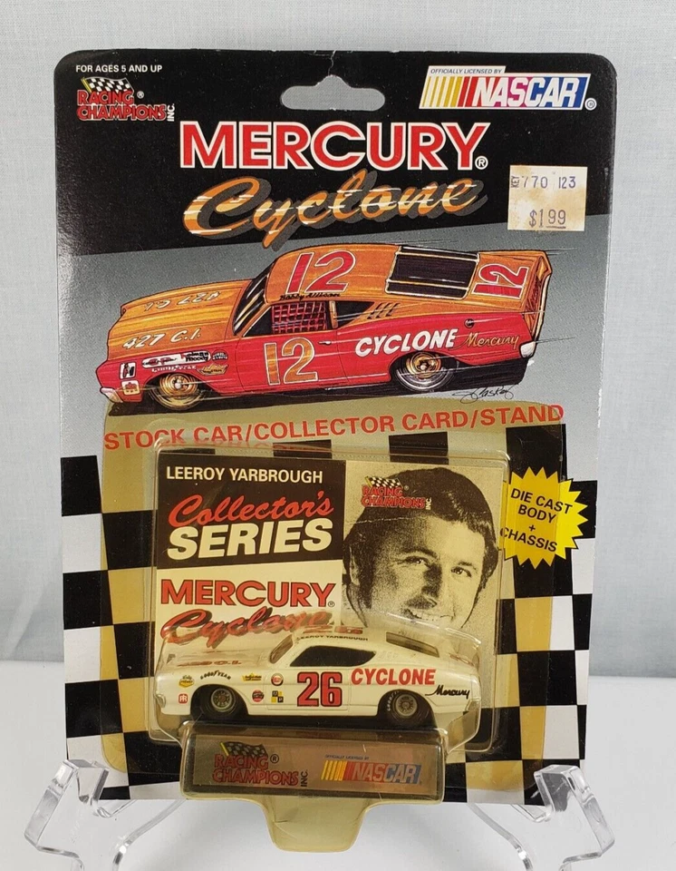 Racing Champions Nascar Mercury Cyclone Collector's #26 Leeroy Yarbrough Diecast Foto 1 de 4