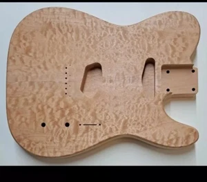 Custom Telecaster Body Semi-hollow Backroute Quilted Maple Top F-hole Optional - Picture 1 of 10