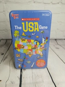 Scholastic The USA Juego Nuevo En Hojalata Juegos Universitarios Educativos Aprende Los Estados - Imagen 1 de 7