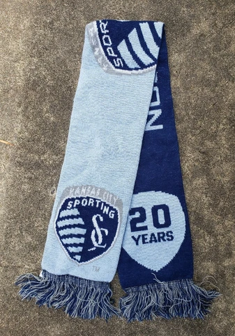 Sporting KC Soccer Scarf MLS Kansas City 20 Years Season Ticket Member Cover