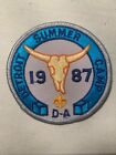 1987 D-Bar-A Scout Ranch Detroit Area council Boy Scout Camp Patch