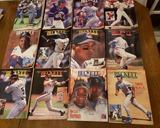 1994 and 1995 complete Beckett Baseball Card Monthly Magazines Lot Of 24