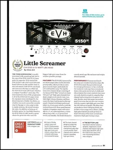 EVH Little Screamer 5150 III 15 Watt LBX Gitarrenverstärker Kopf Rezension Artikel Druck - Bild 1 von 3