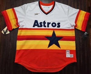 NWT Nike Cooperstown Collection Houston Astros Nolan Ryan Jersey Mens 2XL Orange - Picture 1 of 16