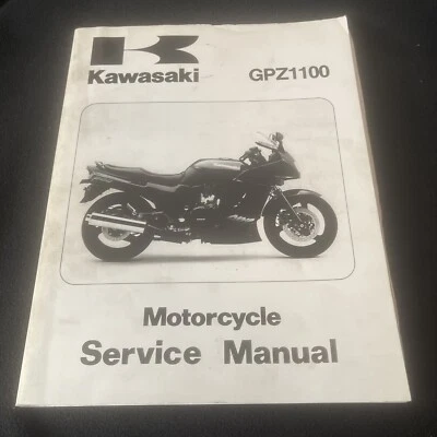 OEM Kawasaki Shop Service Repair Manual Book 1995 GPZ1100 ZX1100 99924-1182-01 - Image 1 of 4