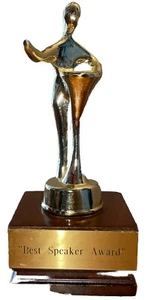 Vintage Best Speaker Award Trophy - Bild 1 von 7