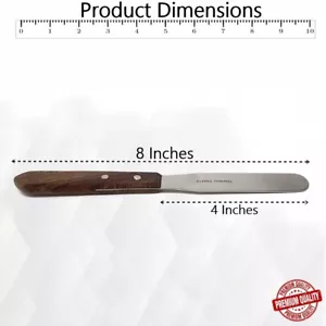 Coltello Spatola da Laboratorio Manico Legno 8" Acciaio Inox, Lama 4", Larghezza Lama 0,75" - Foto 1 di 4