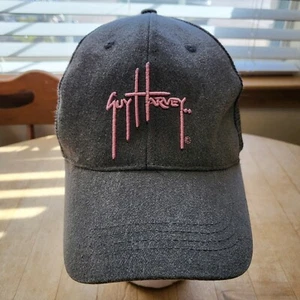 Guy Harvey Women's Grey/Pink Snapback Hat - Picture 1 of 8