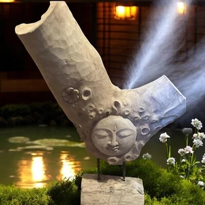 Buddha Figur groß 90cm – Garten Deko Suarwood Skulptur Feng Shui stehend - Bild 1 von 1
