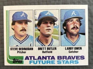 Steve Bedrosian, Brett Butler, Larryn Owen, 1981 Topps Future Stars Braves - Picture 1 of 6