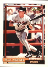 1992 O-Pee-Chee Baltimore Orioles Baseball Card #268 Brady Anderson