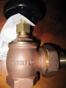 1" FIP x Male Union Brass St eam Angle Radiator Valve, NEW - Picture 1 of 5