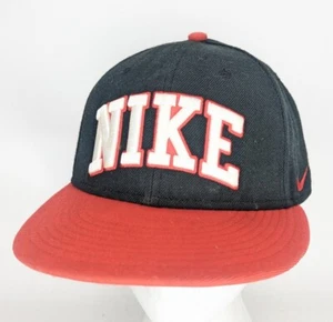Nike Air Hat Baseball Cap Snapback Nike True Red Black Logo Swoosh - Picture 1 of 7