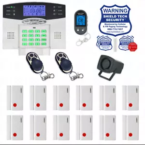 Sistema di sicurezza domestica wireless 2 vie LCD telecomando antifurto linea telefonica VOIP GG - Foto 1 di 10