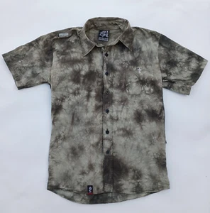 Dog Town Black Dragon Button Up Shirt Short Sleeve Size S - Picture 1 of 11