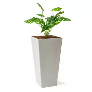 30 in. Tall Modern Square Planter, Tapered Floor Planter for Indoor and Outdoor - Picture 1 of 11