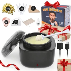 23ML Protable Poket Size Nose Wax Removal Kit 100g Wax USB Heater Hair Removal - Picture 1 of 12