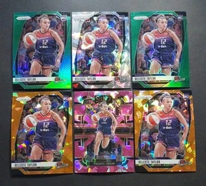 CELESTE TAYLOR RC 2024 Panini Prizm WNBA Green Orange Ice #48 Select Pink #16 - Picture 1 of 2