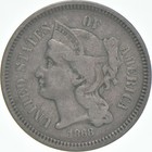 1868 THREE CENT PIECE TRIME EARLY US TYPE COIN 3 CENT 1868 THREE CENT PIECE TRIME EARLY US TYPE COIN 3 CENT