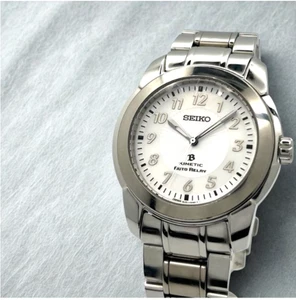 Reloj SEIKO Brightz Cinético Relé Automático 5J21-0A80 Esfera Blanca Plateado 39mm Japón - Imagen 1 de 9