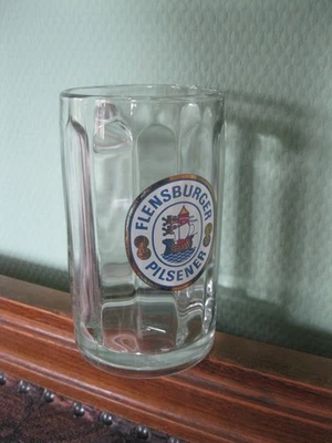 FLENSBURGER PILSENER Bierglas Glas Bierkrug 0,3l - Bild 1 von 3