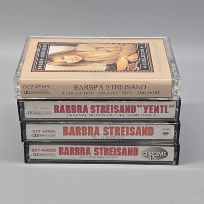 Barbara Streisand Cassette Tapes Lot Of 6 Greatest Hits Yentl Broadway Album - Image 1 of 4