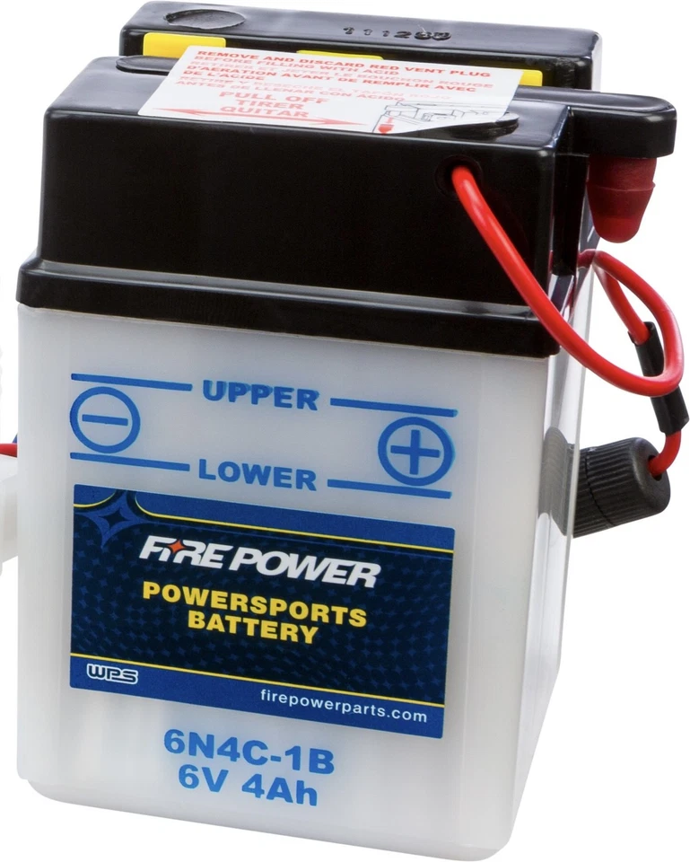 WPS Conventional 6V Standard Battery for Honda CT70 XL100 XL125 6N4C-1B Foto 1 de 1