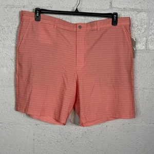 Pga Tour Men's Striped 8" Golf Shorts - Shell Pink 42 $68 - Picture 1 of 7