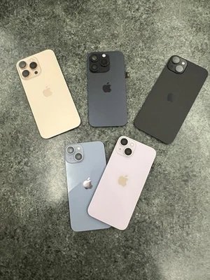 VETRO POSTERIORE BACK GLASS IPHONE da 14 fino a 16 Pro Max ORIGINALI APPLE - Imagen 1 de 4