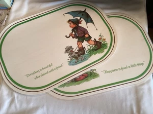 Juego de 2 manteles individuales de vinilo vintage - Imagen 1 de 4