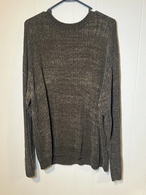 Suéter tejido marrón Geoffrey Beene para hombre talla extra grande vintage Foto 1 de 4