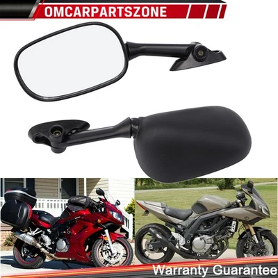 Rear View Side Mirrors Fit For Suzuki SV650S 2003-2010 GSXR750 2004-2005 2004 - Image 1 of 4